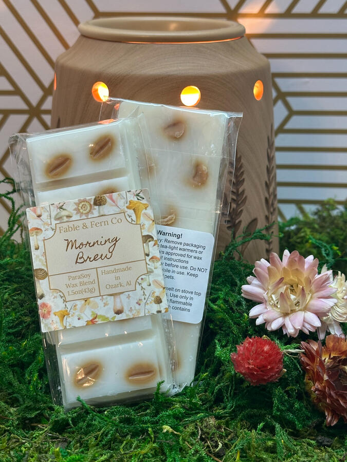 Morning Brew Coffee Wax Melts Soy Wax Chocolate Bar