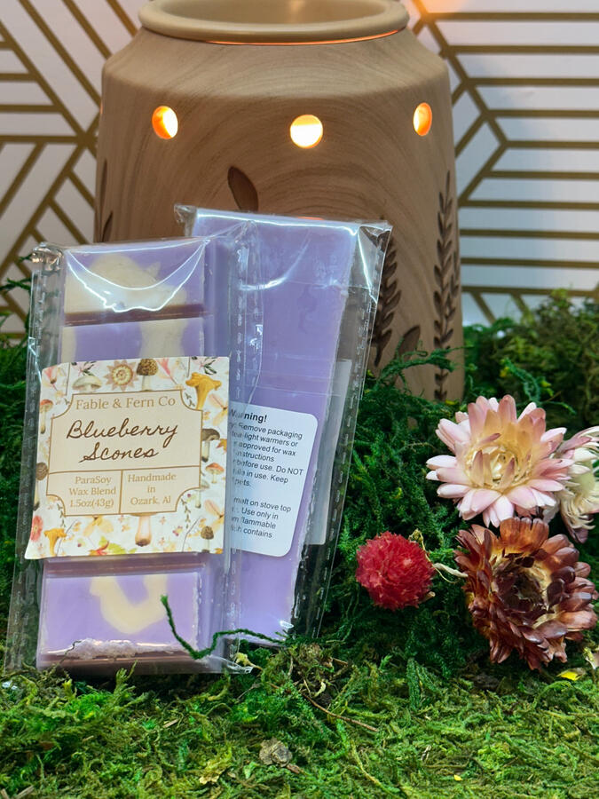 Blueberry Scones Wax Melts Soy Wax Chocolate Bar
